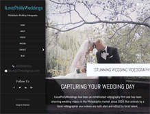 Tablet Screenshot of ilovephillyweddings.com